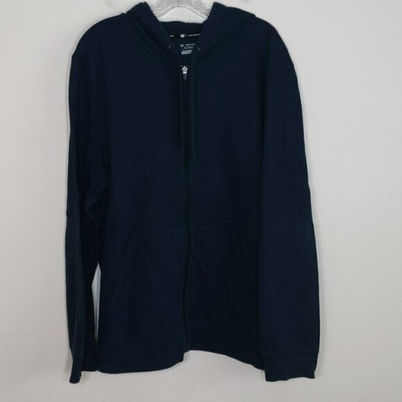 Tek Gear Navy Blue Full Zipper Sweatshirt Hoodie - Picture 1 of 6
